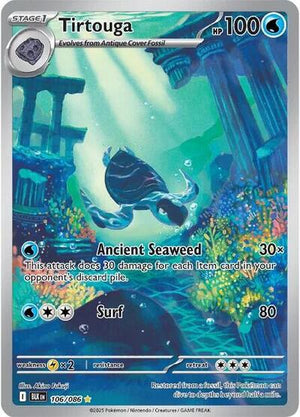 Pokemon TCG - SV10.5: Black Bolt - Tirtouga - 106/086 - Holofoil