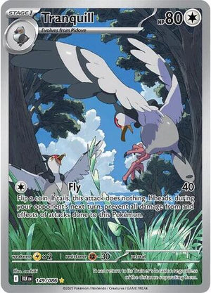 Pokemon TCG - SV10.5: Black Bolt - Tranquill - 149/086 - Holofoil