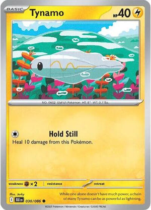 Pokemon TCG - SV10.5: Black Bolt - Tynamo - 030/086 - Reverse Holofoil