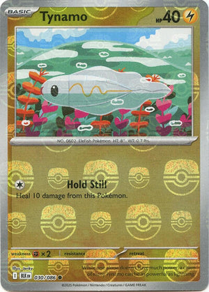 Pokemon TCG - SV10.5: Black Bolt - Tynamo - 030/086 - Masterball - Holofoil
