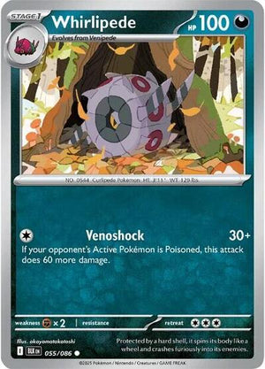 Pokemon TCG - SV10.5: Black Bolt - Whirlipede - 055/086 - Reverse Holofoil