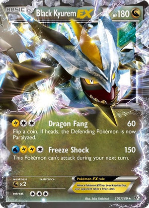 Pokemon TCG - Boundaries Crossed - Black Kyurem EX - 101/149 - Holofoil