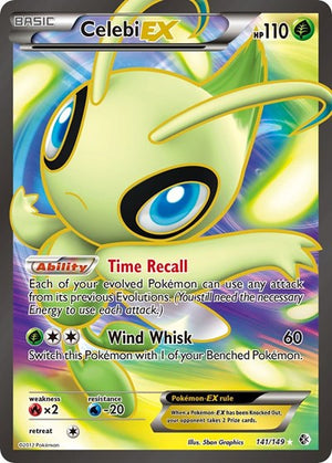 Pokemon TCG - Boundaries Crossed - Celebi EX - 141/149 - Holofoil