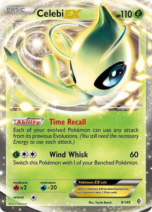 Pokemon TCG - Boundaries Crossed - Celebi EX - 9/149 - Holofoil