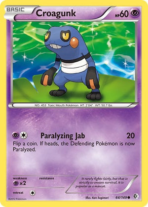Pokemon TCG - Boundaries Crossed - Croagunk - 64/149
