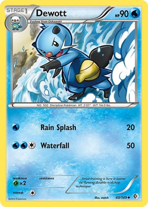 Pokemon TCG - Boundaries Crossed - Dewott - 40/149