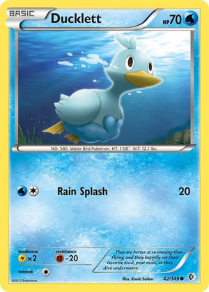 Pokemon TCG - Boundaries Crossed - Ducklett - 42/149