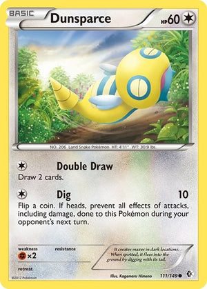 Pokemon TCG - Boundaries Crossed - Dunsparce - 111/149