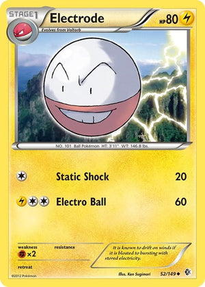 Pokemon TCG - Boundaries Crossed - Electrode - 52/149
