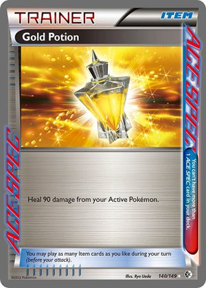 Pokemon TCG - Boundaries Crossed - Gold Potion - 140/149 - Holofoil