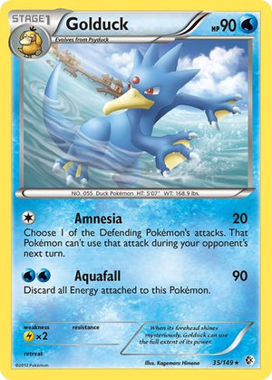 Pokemon TCG - Boundaries Crossed - Golduck - 35/149 - Reverse Holofoil
