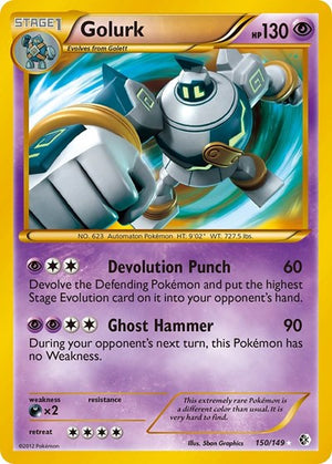 Pokemon TCG - Boundaries Crossed - Golurk - 150/149 - Holofoil