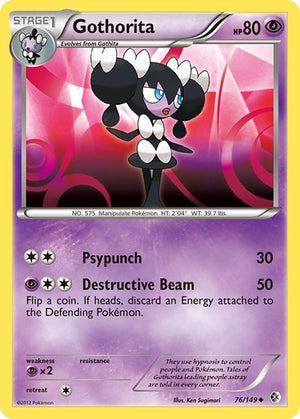 Pokemon TCG - Boundaries Crossed - Gothorita - 76/149 - Reverse Holofoil
