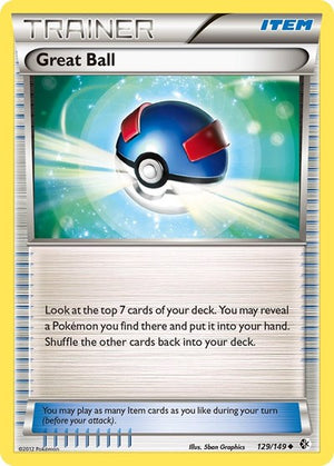 Pokemon TCG - Boundaries Crossed - Great Ball - 129/149 - Reverse Holofoil