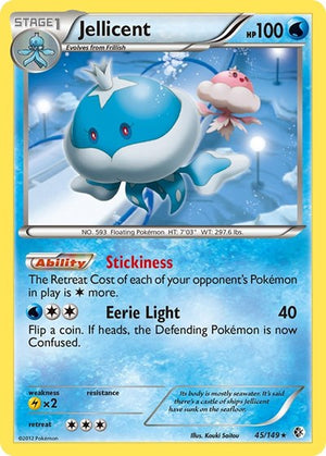 Pokemon TCG - Boundaries Crossed - Jellicent - 45/149 - Reverse Holofoil