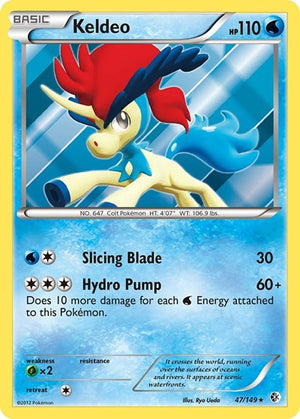 Pokemon TCG - Boundaries Crossed - Keldeo - 47/149 - Holofoil