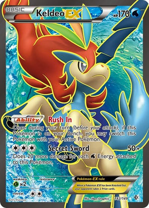 Pokemon TCG - Boundaries Crossed - Keldeo EX - 142/149 - Holofoil