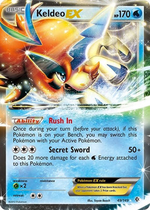 Pokemon TCG - Boundaries Crossed - Keldeo EX - 49/149 - Holofoil