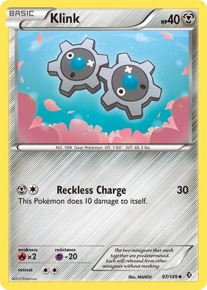 Pokemon TCG - Boundaries Crossed - Klink - 97/149