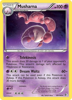 Pokemon TCG - Boundaries Crossed - Musharna - 69/149