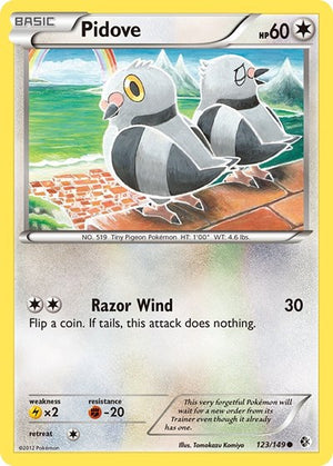 Pokemon TCG - Boundaries Crossed - Pidove - 123/149 - Reverse Holofoil