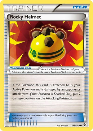 Pokemon TCG - Boundaries Crossed - Rocky Helmet - 133/149 - Reverse Holofoil
