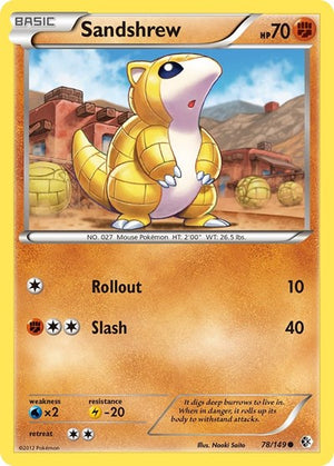 Pokemon TCG - Boundaries Crossed - Sandshrew - 78/149