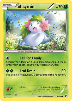 Pokemon TCG - Boundaries Crossed - Shaymin - 10/149 - Reverse Holofoil