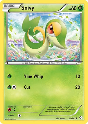 Pokemon TCG - Boundaries Crossed - Snivy - 11/149