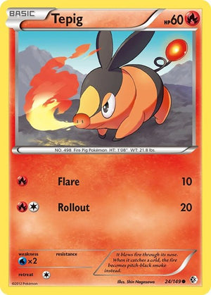 Pokemon TCG - Boundaries Crossed - Tepig - 24/149