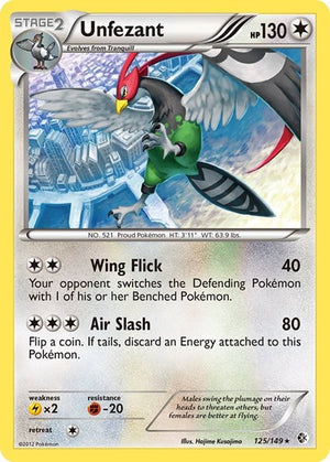 Pokemon TCG - Boundaries Crossed - Unfezant - 125/149