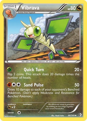 Pokemon TCG - Boundaries Crossed - Vibrava - 98/149