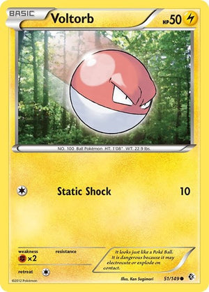 Pokemon TCG - Boundaries Crossed - Voltorb - 51/149 - Reverse Holofoil