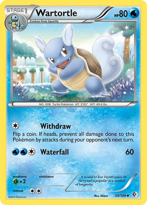 Pokemon TCG - Boundaries Crossed - Wartortle - 30/149