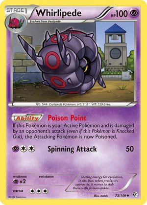Pokemon TCG - Boundaries Crossed - Whirlipede - 73/149