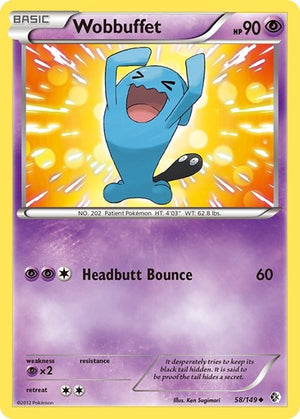 Pokemon TCG - Boundaries Crossed - Wobbuffet - 58/149
