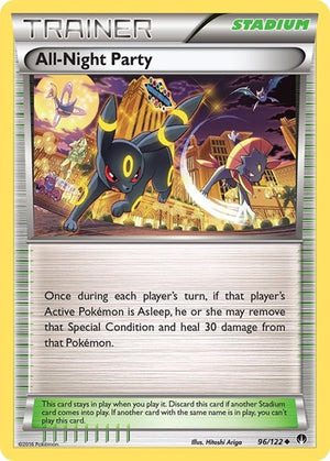 Pokemon TCG - XY - BREAKpoint - All-Night Party - 96/122 - Reverse Holofoil