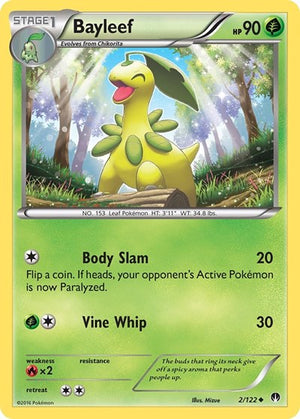 Pokemon TCG - XY - BREAKpoint - Bayleef - 2/122 - Reverse Holofoil
