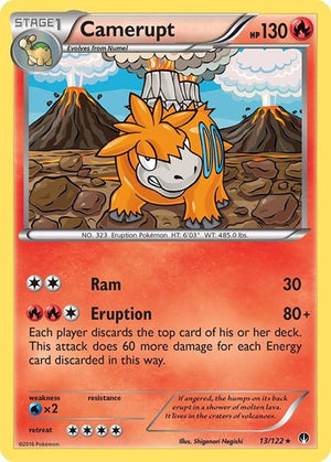 Pokemon TCG - XY - BREAKpoint - Camerupt - 13/122