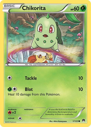 Pokemon TCG - XY - BREAKpoint - Chikorita - 1/122