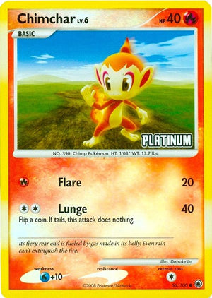 Pokemon TCG - Burger King Promos - Chimchar - 056/100 - Reverse Holofoil
