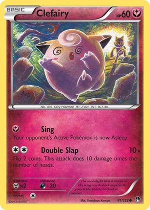 Pokemon TCG - XY - BREAKpoint - Clefairy - 81/122 - Reverse Holofoil