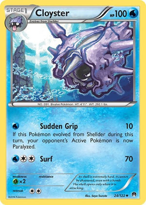 Pokemon TCG - XY - BREAKpoint - Cloyster - 24/122