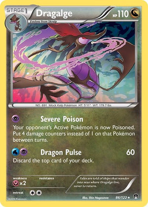 Pokemon TCG - XY - BREAKpoint - Dragalge - 86/122 - Reverse Holofoil