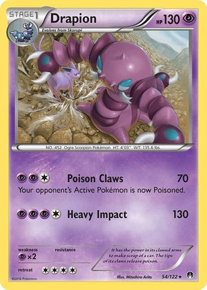 Pokemon TCG - XY - BREAKpoint - Drapion - 54/122