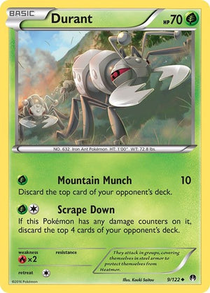 Pokemon TCG - XY - BREAKpoint - Durant - 9/122