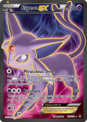 Pokemon TCG - XY - BREAKpoint - Espeon EX - 117/122 - Holofoil