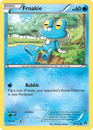 Pokemon TCG - XY - BREAKpoint - Froakie - 38/122 - Reverse Holofoil