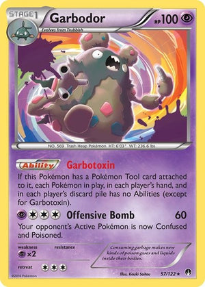 Pokemon TCG - XY - BREAKpoint - Garbodor - 57/122 - Holofoil