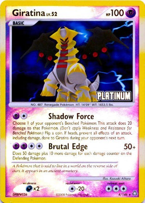 Pokemon TCG - Burger King Promos - Giratina - 004/146 - Reverse Holofoil